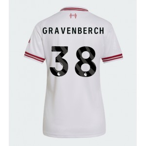Liverpool Ryan Gravenberch #38 Jalkapallovaatteet Naisten Vieraspaita 2026-27 Lyhythihainen